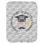 Hipster Graduate Baby Swaddling Blanket (Personalized)