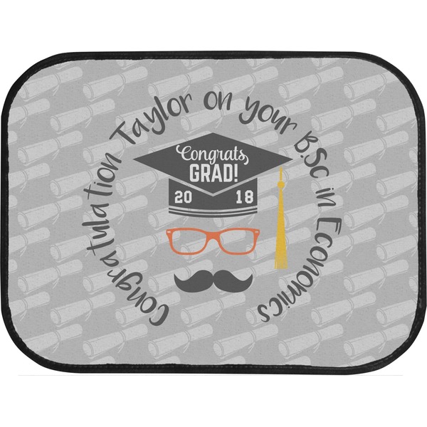 Hipster Graduate Back Seat Car Mat