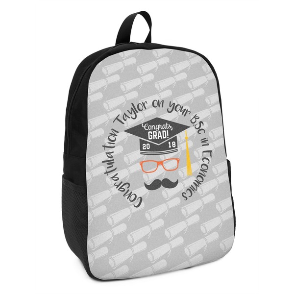 Custom Hipster Graduate Kids Backpack (Personalized)