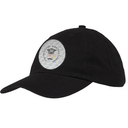 Hipster Graduate Baseball Cap - Black (Personalized)