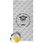 Hipster Graduate Beach Towel (Personalized)