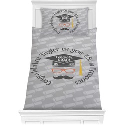 Hipster Graduate Comforter Set - Twin XL (Personalized)