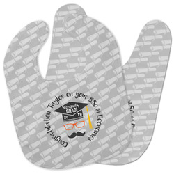 Hipster Graduate Baby Bib w/ Name or Text