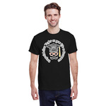 Hipster Graduate T-Shirt - Black - Large (Personalized)
