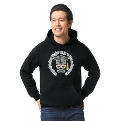 Hipster Graduate Hoodie - Black (Personalized)
