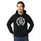 Hipster Graduate Hoodie - Black - Small (Personalized)