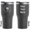 Hipster Graduate Black RTIC Tumbler - Front and Back