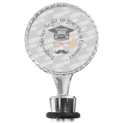 Hipster Graduate Wine Bottle Stopper (Personalized)