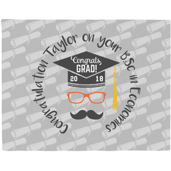 Hipster Graduate Woven Fabric Placemat - Twill w/ Name or Text