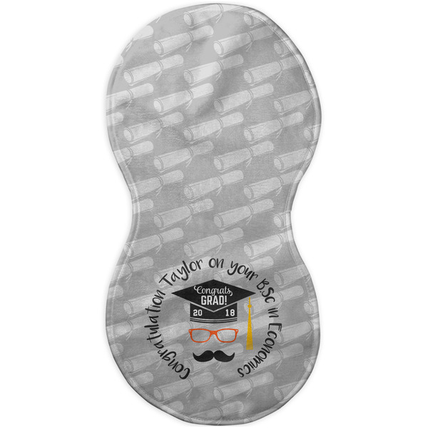 Hipster Graduate Burp Peanut Shaped Flat