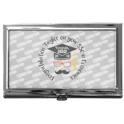 Hipster Graduate Business Card Case