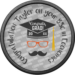 Hipster Graduate Cabinet Knob (Black) (Personalized)