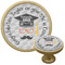 Hipster Graduate Cabinet Knob - Gold (Personalized)