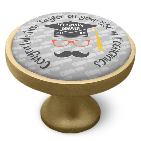 Hipster Graduate Cabinet Knob - Gold - Side