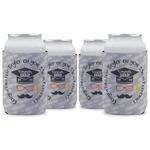Hipster Graduate Can Cooler (12 oz) - Set of 4 w/ Name or Text