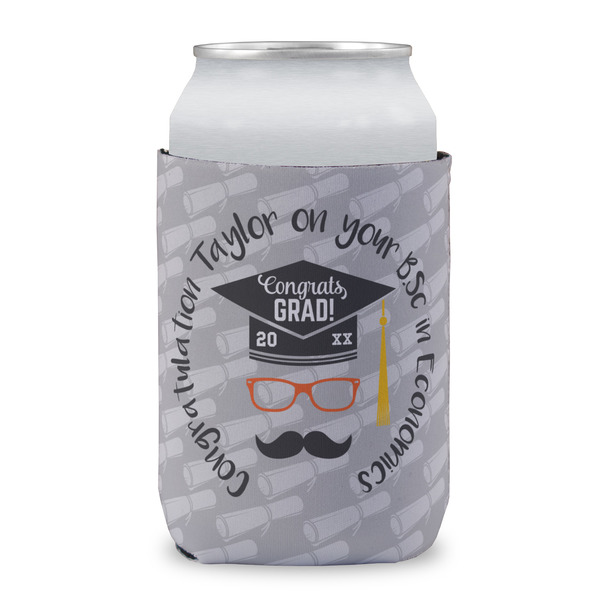 Hipster Graduate Can Sleeve