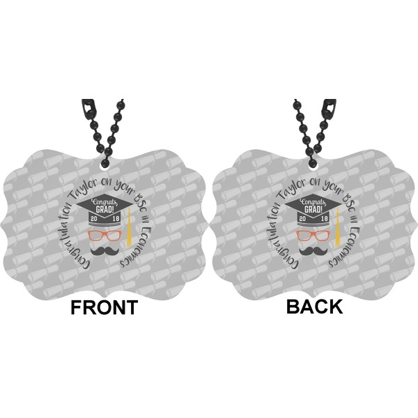 Hipster Graduate Car Ornament (Approval)