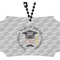 Hipster Graduate Rear View Mirror Ornament (Personalized)