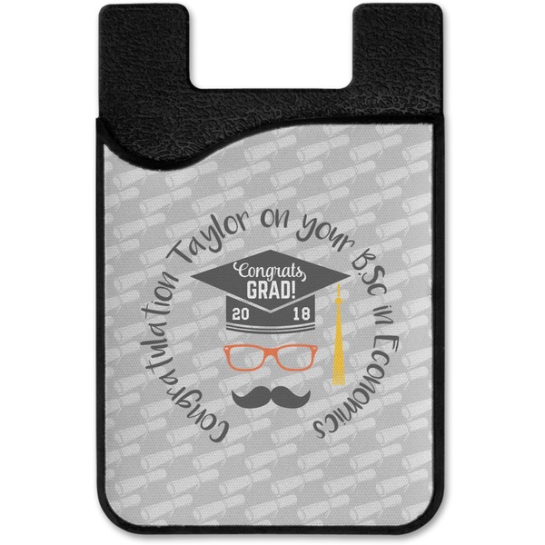 Hipster Graduate Cell Phone Credit Card Holder