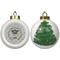Hipster Graduate Ceramic Christmas Ornament - X-Mas Tree (APPROVAL)