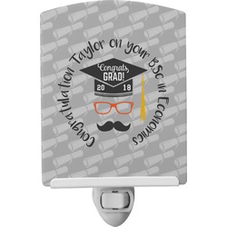 Hipster Graduate Ceramic Night Light (Personalized)