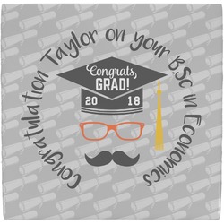 Hipster Graduate Ceramic Tile Hot Pad (Personalized)
