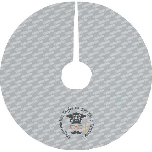 Custom Hipster Graduate Tree Skirt (Personalized)