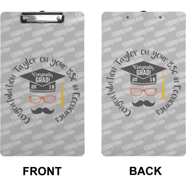 Hipster Graduate Clipboard (Legal) (Front + Back)