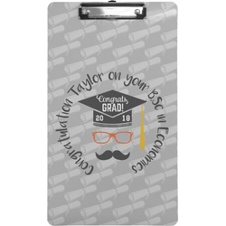 Hipster Graduate Clipboard (Legal Size) (Personalized)