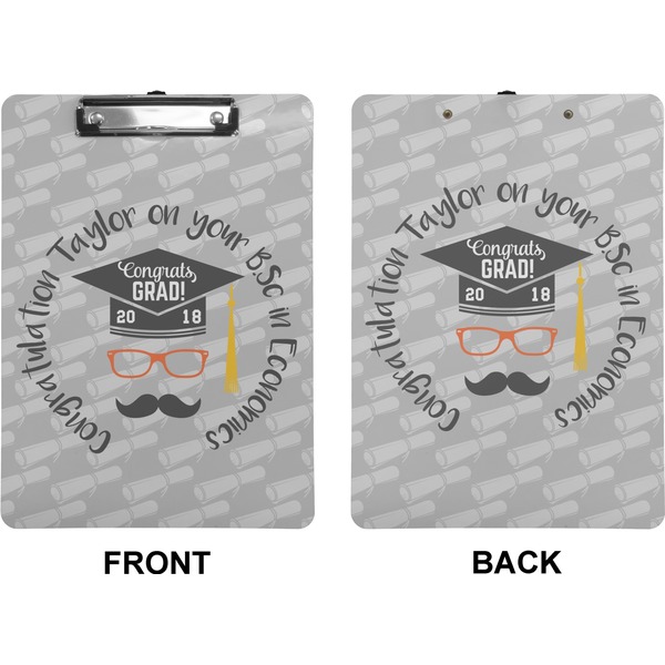 Hipster Graduate Clipboard (Letter) (Front + Back)