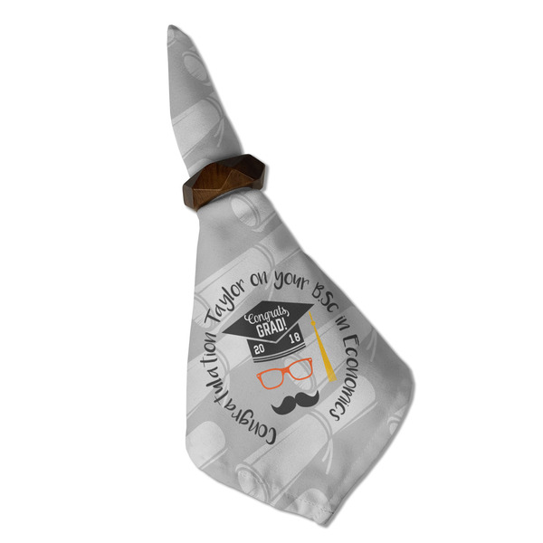 Hipster Graduate Cloth Napkins - Personalized Dinner (Folded in Ring) (MAIN)