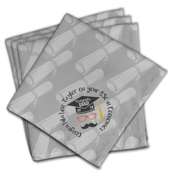 Hipster Graduate Cloth Napkins (Set of 4) (Personalized)