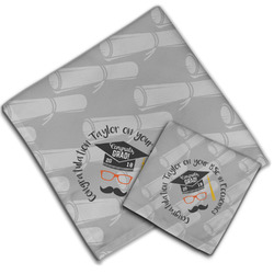 Hipster Graduate Cloth Napkin w/ Name or Text