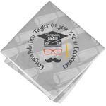 Hipster Graduate Cloth Napkin w/ Name or Text