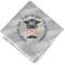 Hipster Graduate Cloth Cocktail Napkin - Single w/ Name or Text