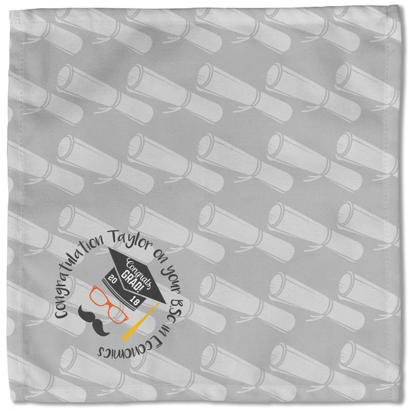 Hipster Graduate Cloth Napkins - Personalized Lunch (Single Full Open)