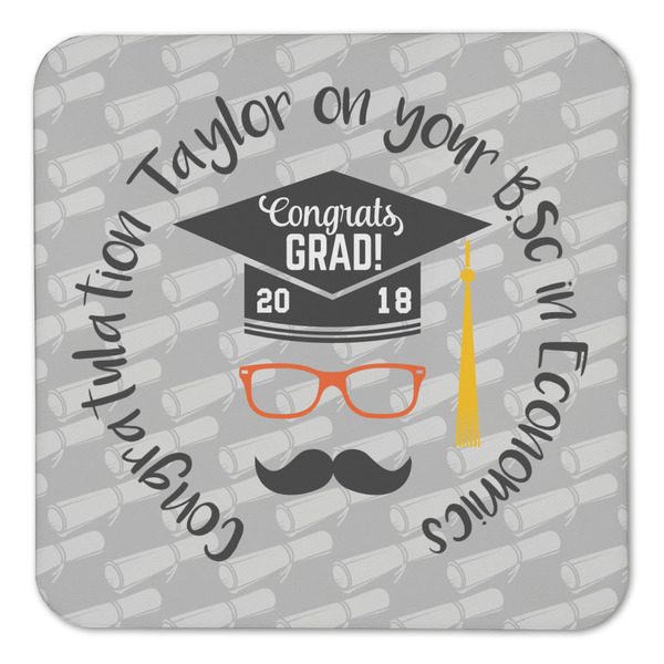 Hipster Graduate Coaster Set - FRONT (one)