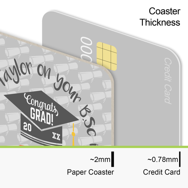 Hipster Graduate Coaster Thickness