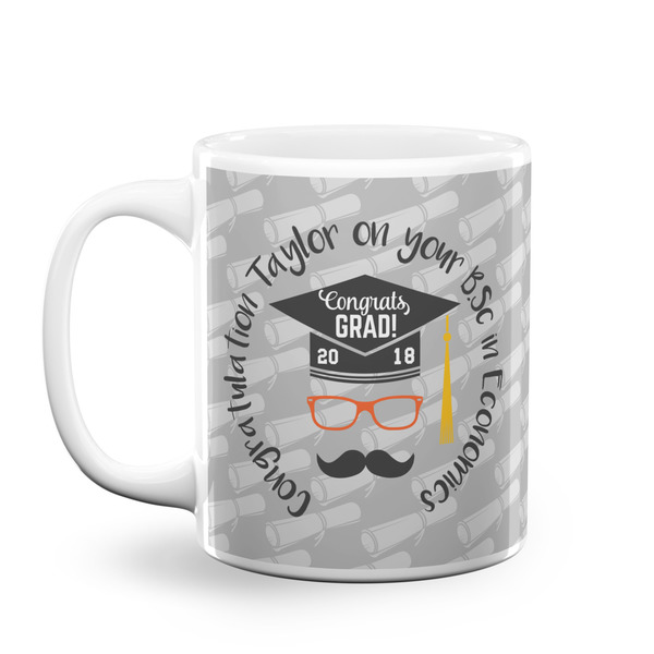 Custom Hipster Graduate Coffee Mug (Personalized)