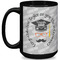 Hipster Graduate Coffee Mug - 15 oz - Black Full