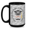 Hipster Graduate Coffee Mug - 15 oz - Black