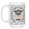 Hipster Graduate Coffee Mug - 15 oz - White