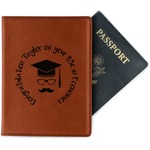 Hipster Graduate Passport Holder - Faux Leather (Personalized)
