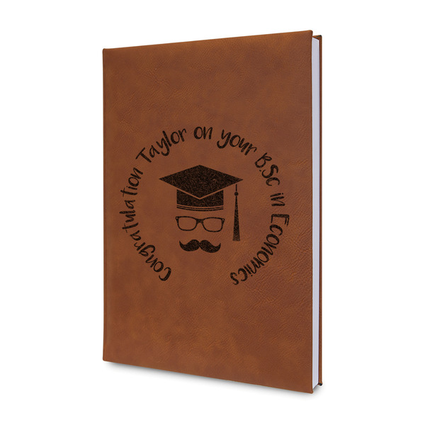 Custom Hipster Graduate Leatherette Journal - Single Sided (Personalized)