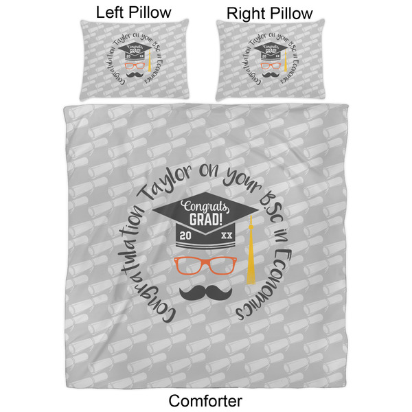 Hipster Graduate Comforter Set - Queen - Approval