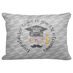 Hipster Graduate Decorative Baby Pillowcase - 16"x12" (Personalized)