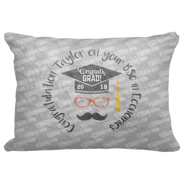Custom Hipster Graduate Decorative Baby Pillowcase - 16"x12" (Personalized)
