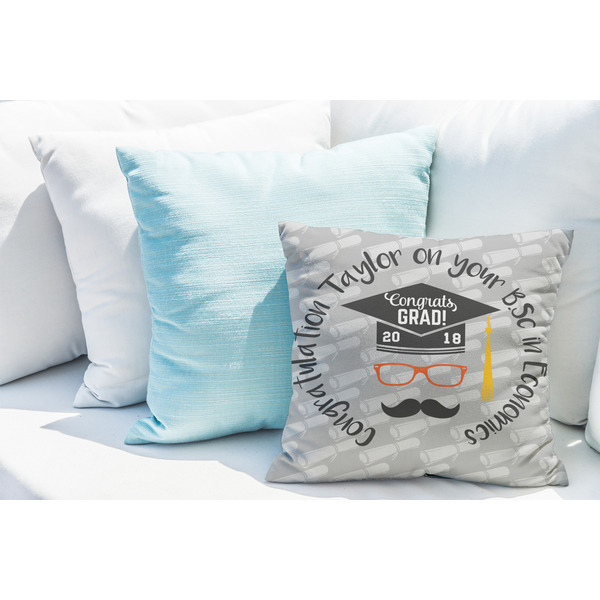 Hipster Graduate Decorative Pillow Case - LIFESTYLE 2