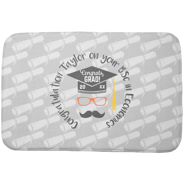 Custom Hipster Graduate Dish Drying Mat (Personalized)
