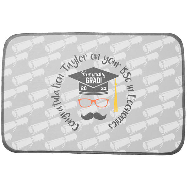 Custom Hipster Graduate Dish Drying Mat (Personalized)